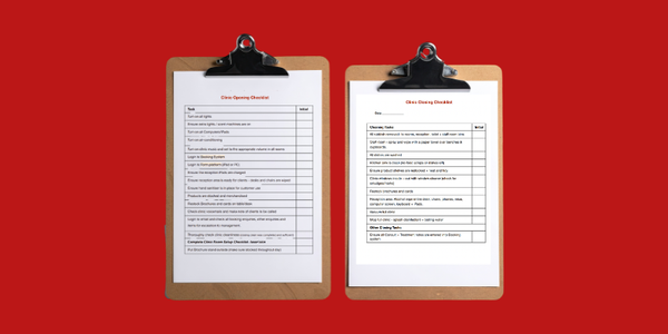 Clinic Opening Checklist