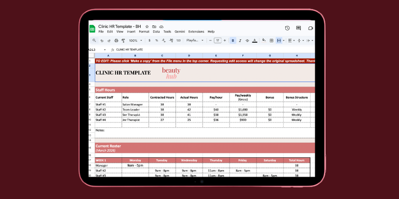 Clinic HR Template