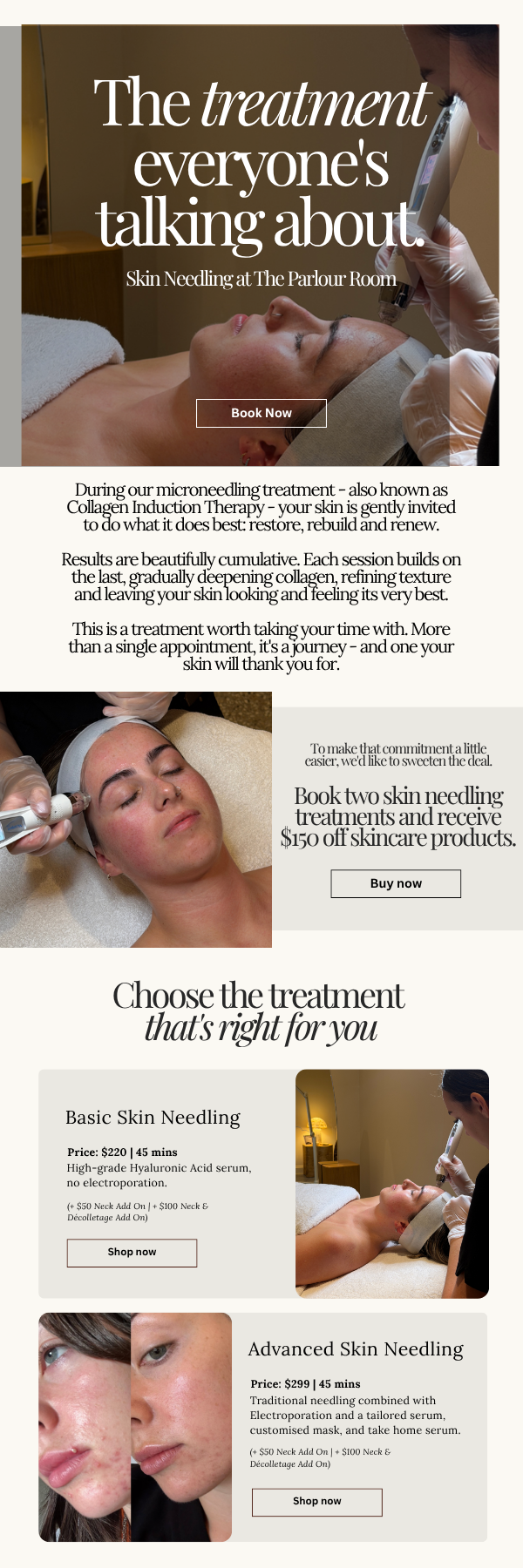 The Parlour Room — Skin Needling EDM
